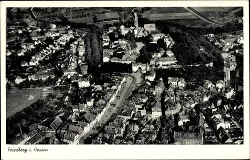 Ak Friedberg in Hessen, Luftaufnahme