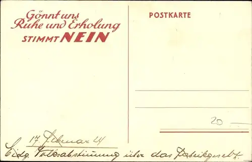 Ak Arbeitszeitverlängerung Nein, Eidgenössische Volksabstimmung 1924