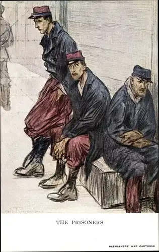 Künstler Ak Raemaekers, Louis, Französische Kriegsgefangene