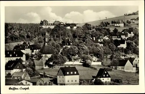 Ak Seiffen im Erzgebirge, Teilansicht, Kirche