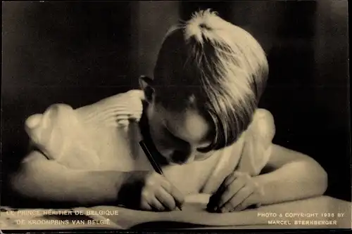 Ak Kronprinz von Belgien, Prince Heritier de Belgique