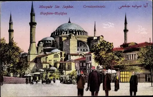 Künstler Ak Konstantinopel Istanbul Türkei, Sophien Moschée