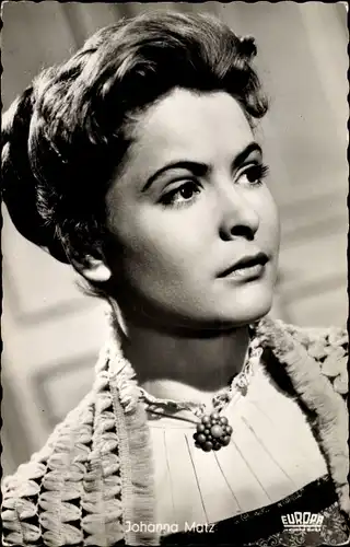 Ak Schauspielerin Johanna Matz