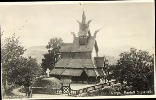 Ak Fantoft Årstad Bergen Norwegen, Stavkirke