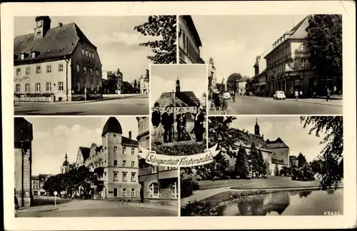 Ak Finsterwalde in Brandenburg, Sängerstadt, Teilansichten