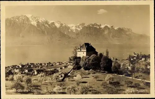 Ak Clarens Montreux Kt. Waadt, Château du Châtelard