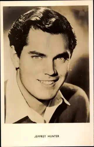 Ak Schauspieler Jeffrey Hunter, Portrait