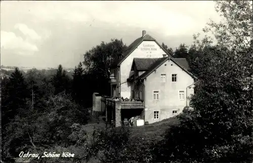 Ak Ostrau in Sachsen, Schöne Höhe