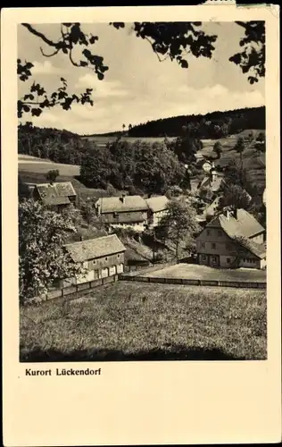 Ak Lückendorf Oybin Oberlausitz, Panorama vom Ort