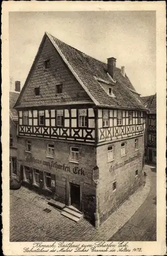Ak Kronach, Gasthaus zum Scharfen Eck, Geburtshaus von Lukas Cranach d. Ä.