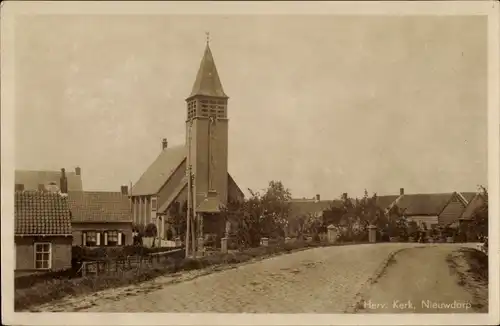 Ak Nieuwdorp Zeeland, Herv. Kerk