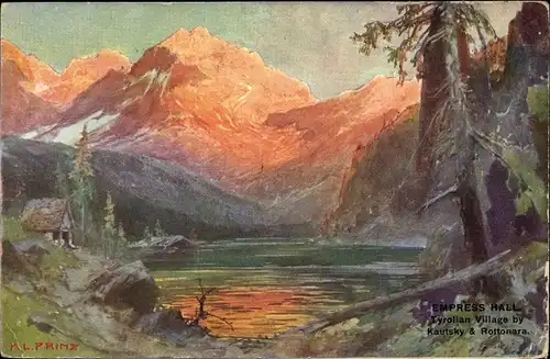 Ak Empress Hall, Tyrolian Village by Kautsky & Rottohara, I. R. Austrian Exhibition 1906, London SW