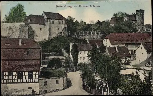 Ak Ronneburg in Thüringen, Unterm Schloss