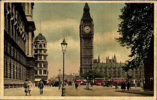 Ak Westminster London City, Big Ben