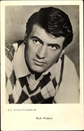 Ak Schauspieler Rock Hudson, Portrait
