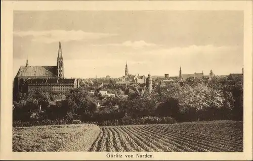 Ak Görlitz in der Lausitz, Blick von Norden