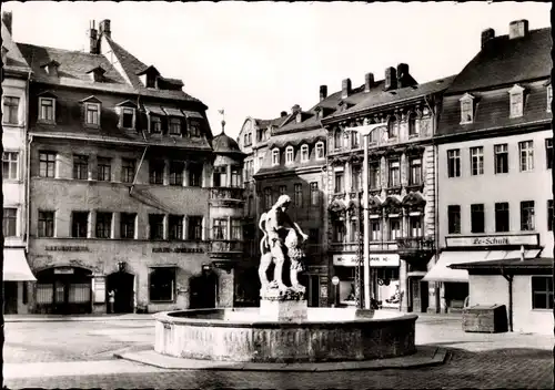 Ak Gera in Thüringen, Markt, Simsonbrunnen