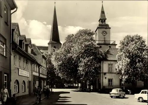 Ak Hohenmölsen im Burgenlandkreis, Marktplatz