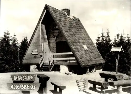 Ak Schleusingen in Thüringen, Bergbaude Adlersberg