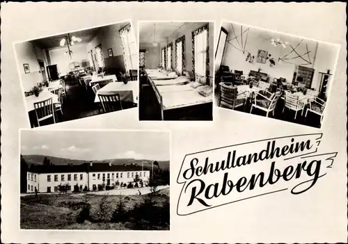 Ak Rabenberg Breitenbrunn im Erzgebirge, Schullandheim, Inneres