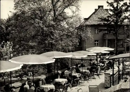 Ak Ferch am Schwielowsee, FDGB Heim Pierre Semard, Terrasse