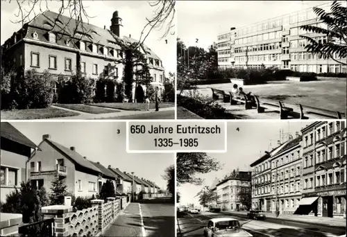 Ak Eutritzsch Leipzig, Bezirkskrankenhaus, Artur Becker Oberschule, Wölklauer Weg, Straße der DSF