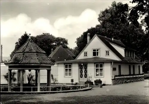 Ak Bad Berka in Thüringen, Goethe-Brunnen, Trinkhalle