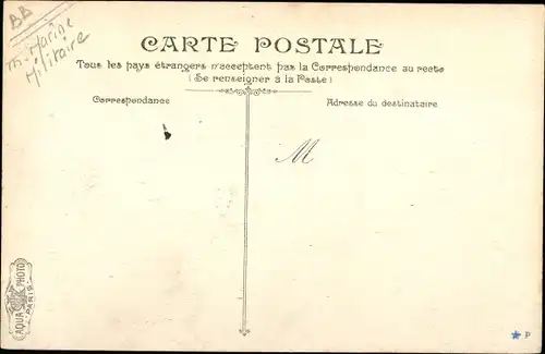 Ak Französisches Kriegsschiff, Le D'Entrecasteaux, Croiseur de 2e classe