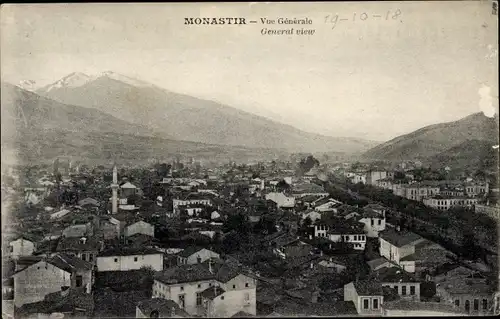 Ak Monastir Bitola Mazedonien, Totalansicht
