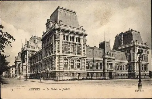 Ak Antwerpen Antwerpen Flandern, Der Justizpalast