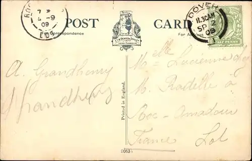 Ak Dover Kent England, The Castle