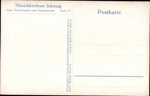 Ak Mönichkirchen in Niederösterreich, Mönichkirchner Schwaig, Winteransicht