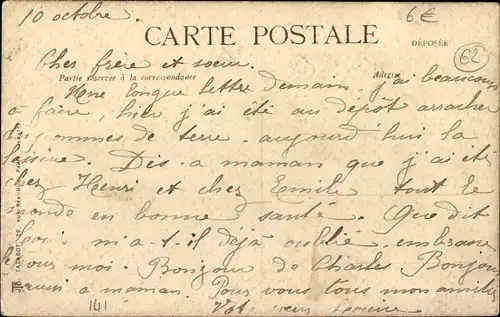 Ak Marles Pas de Calais, Schwalbe, Blumen