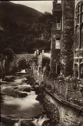 Ak Lynmouth Devon England, The Glen Lyn