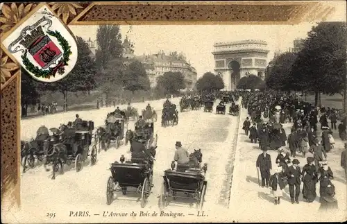 Ak Paris XVI, Avenue du Bois de Boulogne