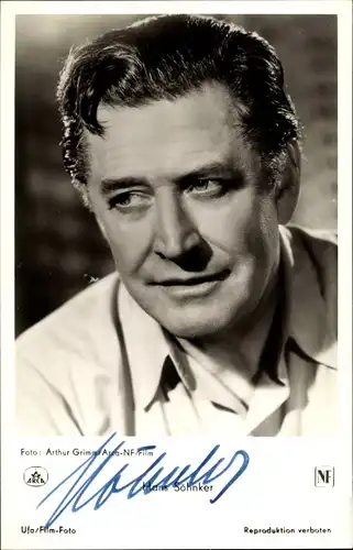 Ak Schauspieler Hans Söhnker, Portrait, UFA Film, Autogramm