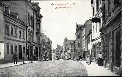 Ak Reichenbach im Vogtland, Zwickauerstraße