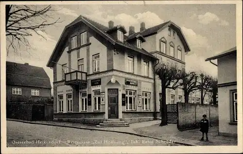 Ak Heikendorf an der Kieler Förde, Restaurant Zur Hoffnung