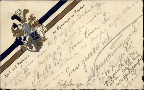 Studentika Präge Ak Zwickau in Sachsen, Spiel- und Fechtverein am Gymnasium