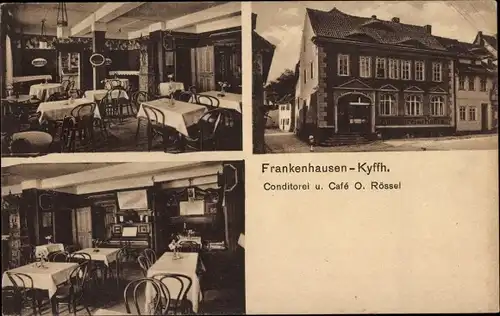 Ak Bad Frankenhausen am Kyffhäuser Thüringen, Konditorei und Cafe, Innenansicht