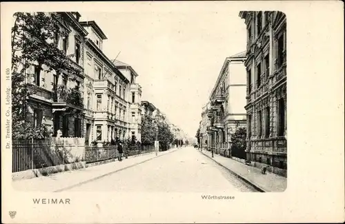 Ak Weimar in Thüringen, Wörthstraße