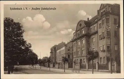 Ak Reichenbach im Vogtland, Äußere Bahnhofstraße