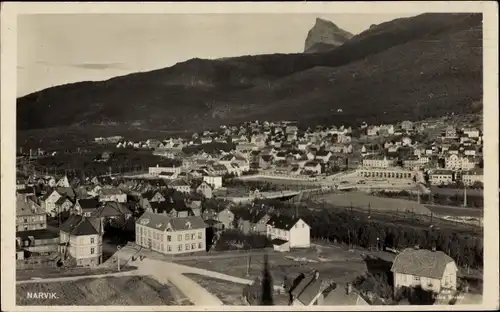 Ak Narvik Norwegen, Gesamtansicht
