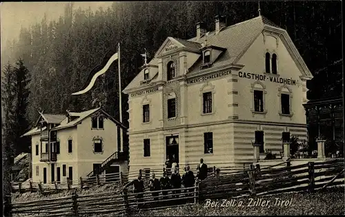 Ak Zell am Ziller in Tirol, Gasthof Waldheim