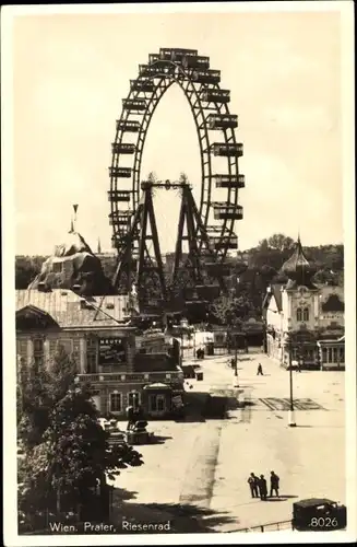 Ak Wien 2 Leopoldstadt, Prater, Riesenrad