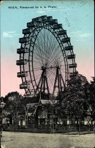 Ak Wien 2 Leopoldstadt, Prater, Riesenrad