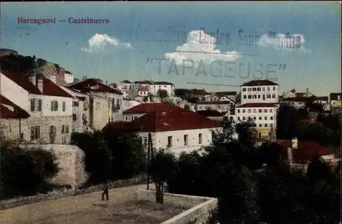 Ak Herceg Novi Castelnuovo Montenegro, Stadtansicht