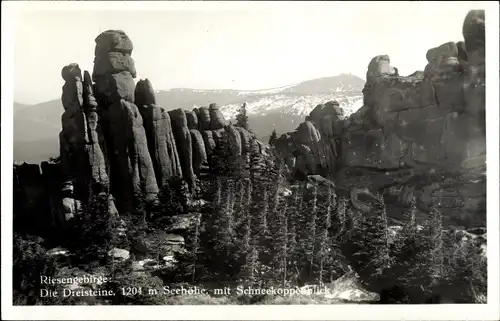 Ak Malá Úpa Kleinaupa Riesengebirge Region Königgrätz, Schneekoppe, Die Dreisteine