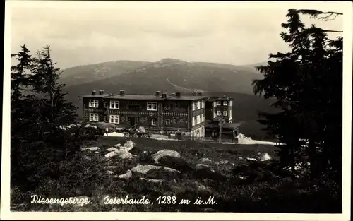Ak Spindleruv Mlýn Spindlermühle Riesengebirge Region Königgrätz, Peterbaude, Petrova bouda