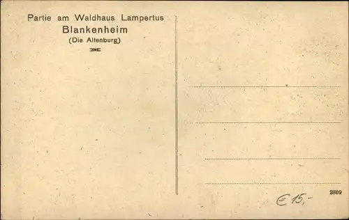 Ak Blankenheim Sachsen Anhalt, Waldhaus Lampertus, Reiter